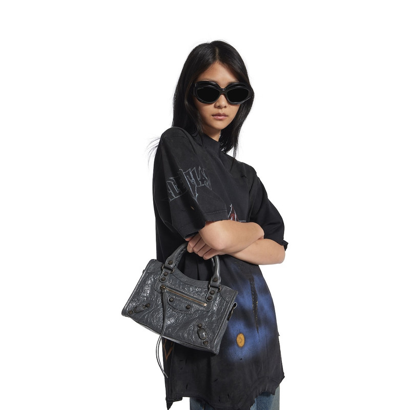 BALENCIAGA Women's Le City Mini Bag in Volcanic Rock outlook