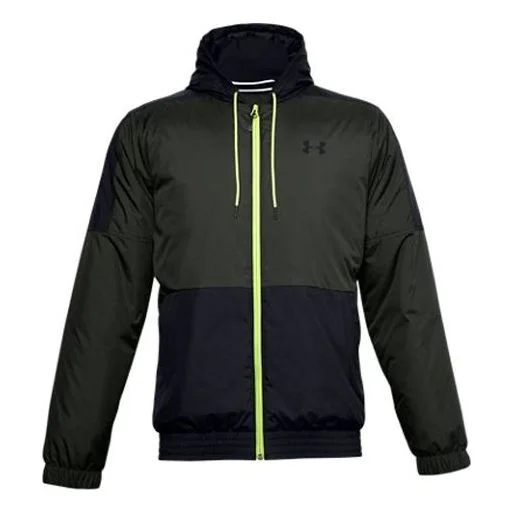 Men's Under Armour Sportstyle Insulate Training Sports Jacket Green 1355849-310 - 1