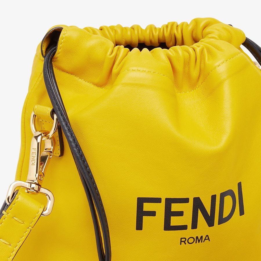 Yellow nappa leather bag - 5