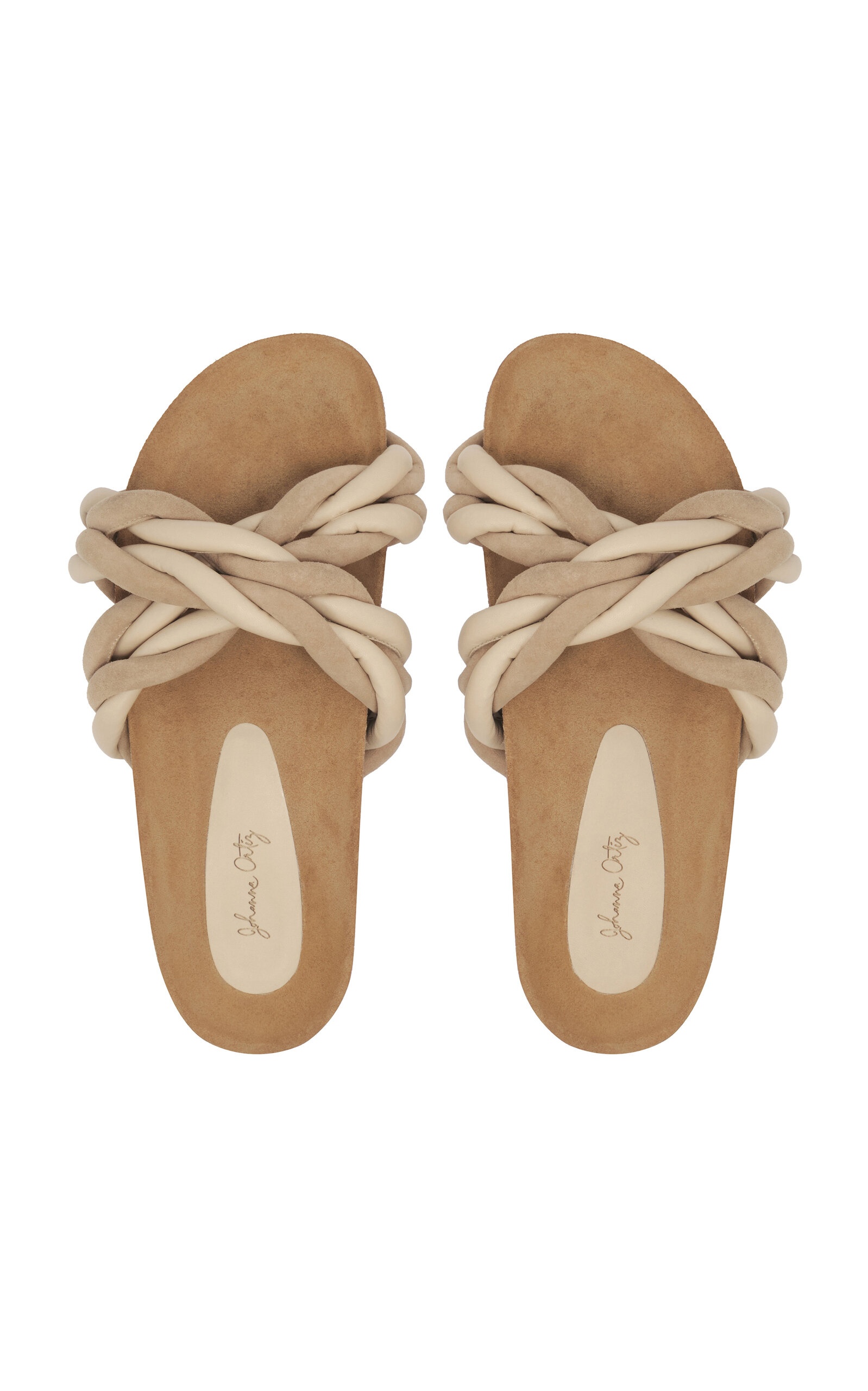 Steady Keel Leather Sandals white - 3
