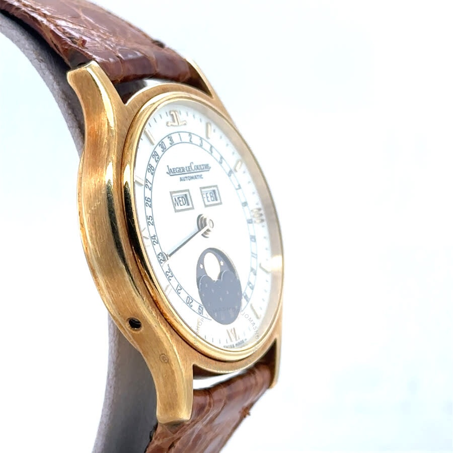 Pre-owned Jaeger LeCoultre Master Moon Triple Calendar Automatic White Dial Men's Watch 141.119.1 - 3