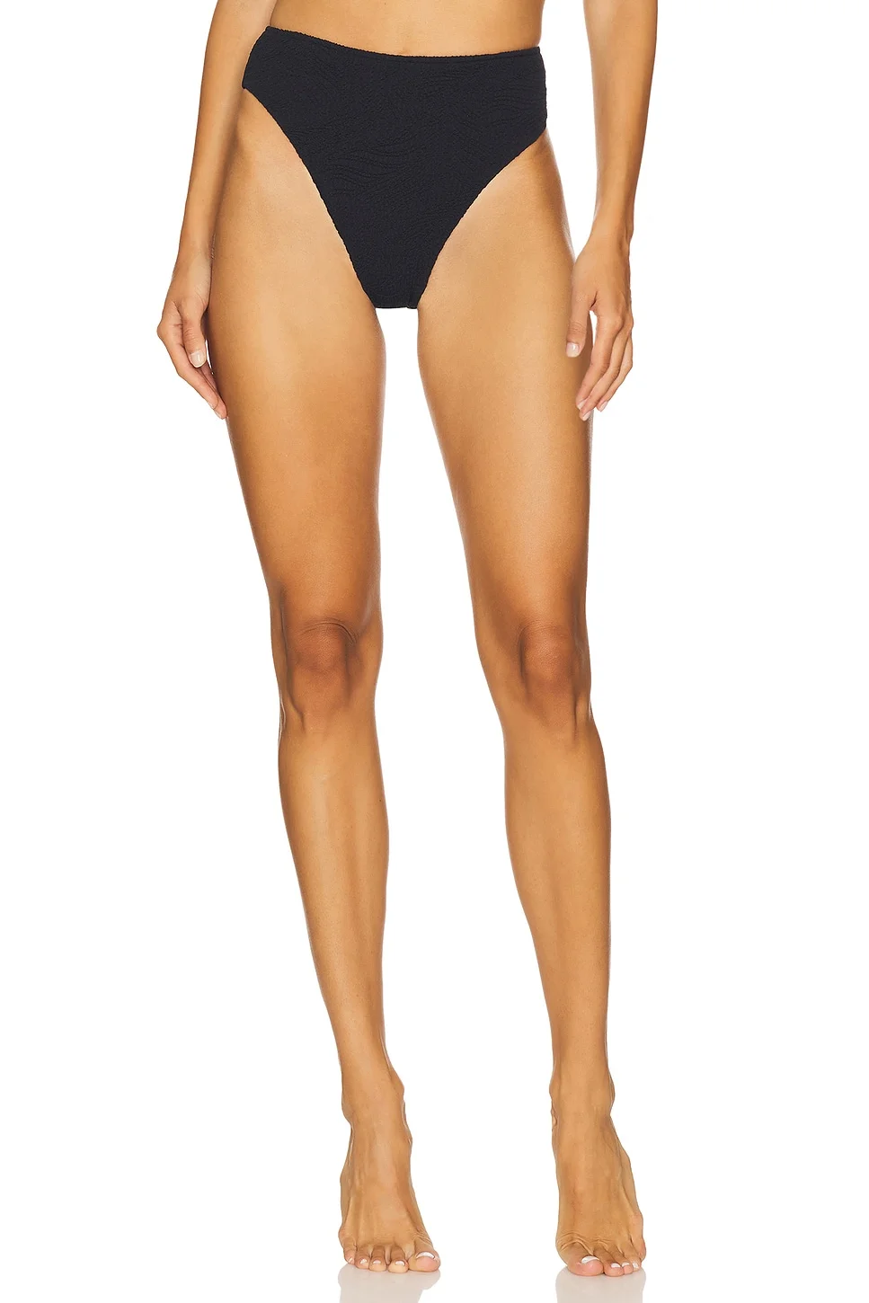 Breeze Jacquard High Waist Bikini Bottom - 1