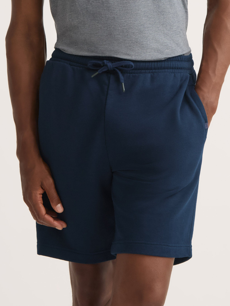 Quinn Cotton Modal Sweat Shorts Navy Blue 7