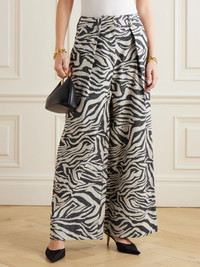 ULLA JOHNSON Cai Jacquard Wide-leg Pants - 1647597333662177 | REVERSIBLE