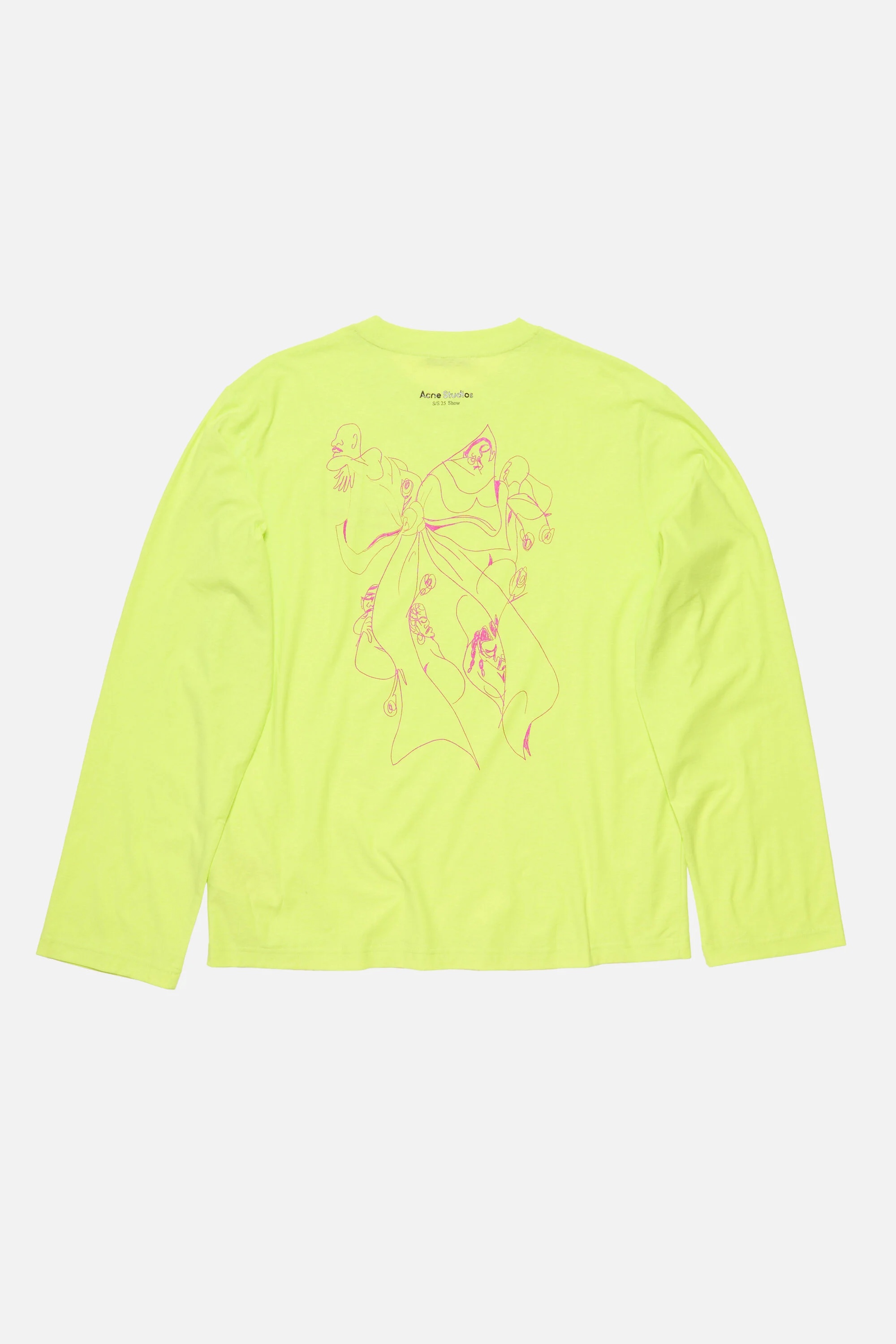 Long sleeve t-shirt - Relaxed fit - Acid green - 2
