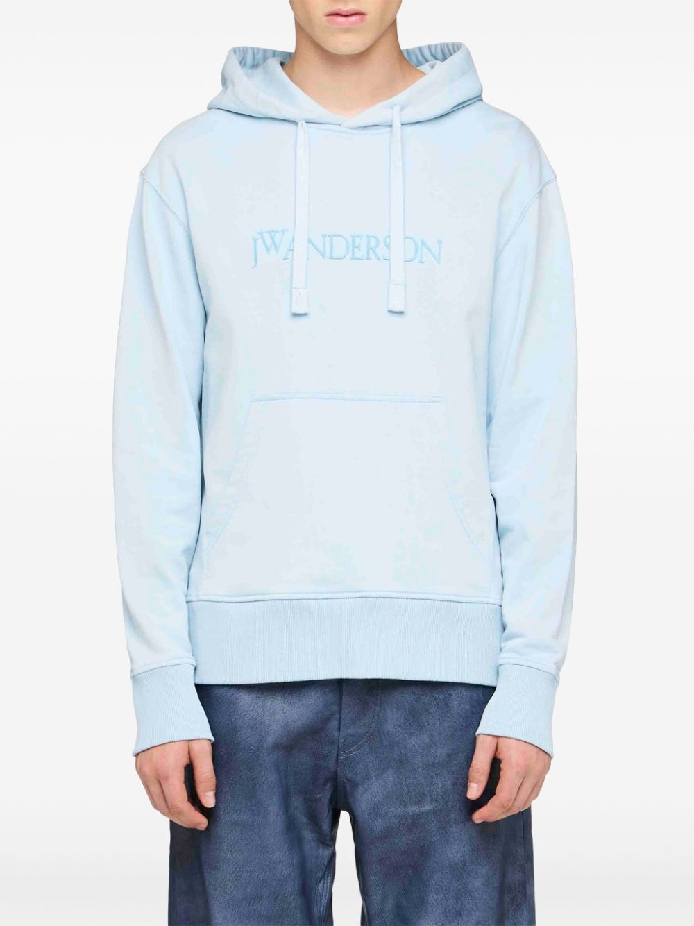 logo-embroidered hoodie - 3