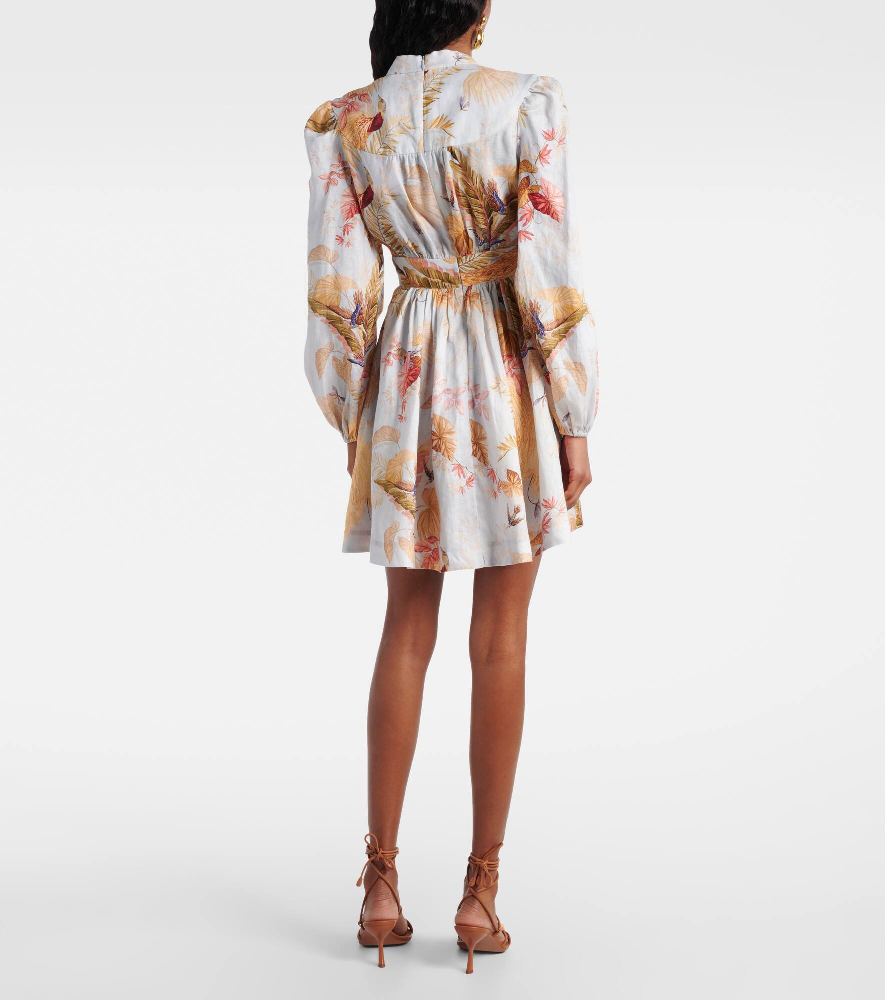 Ascension floral linen minidress - 3