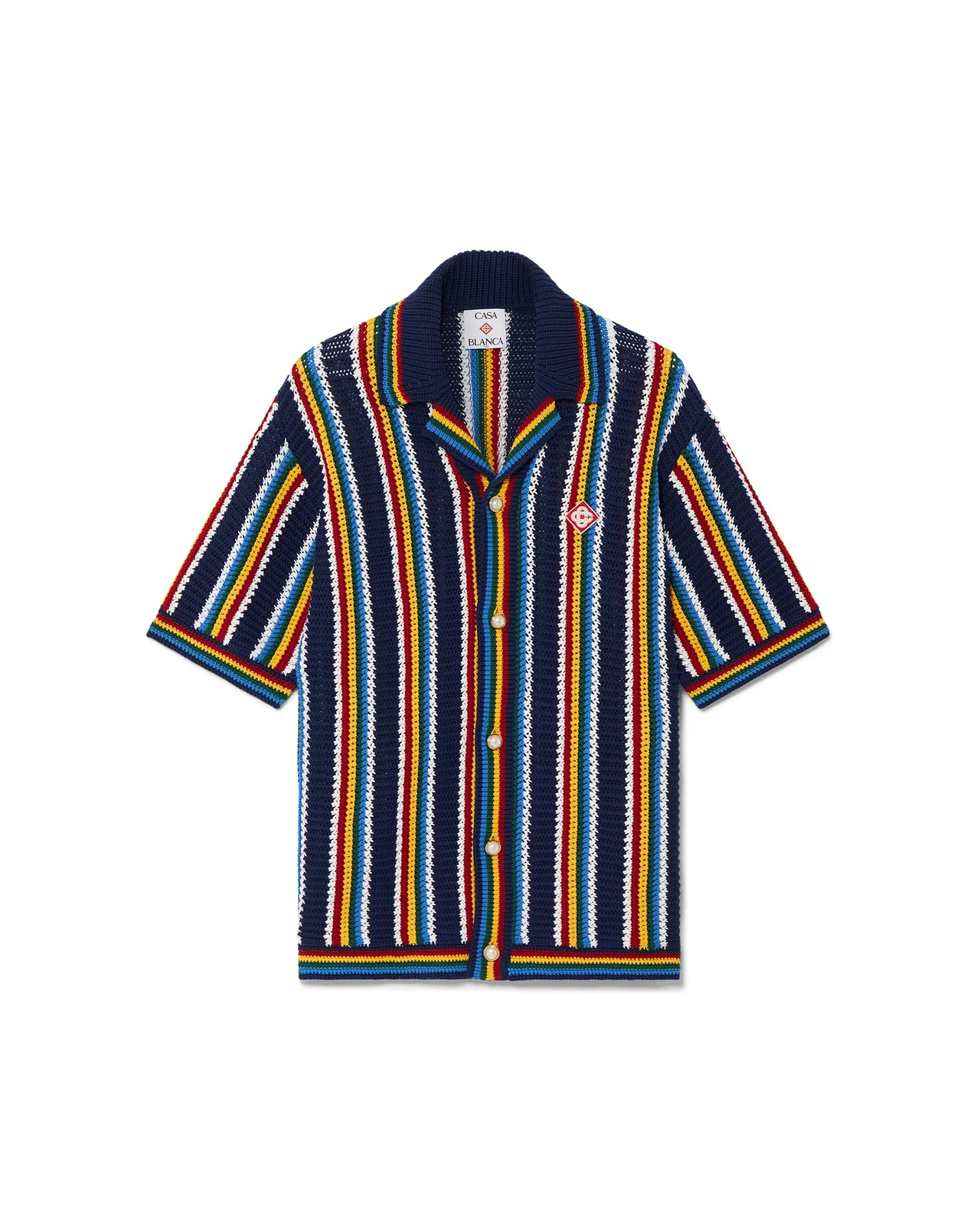 Crochet Stripe Shirt | Casablanca Paris - 1