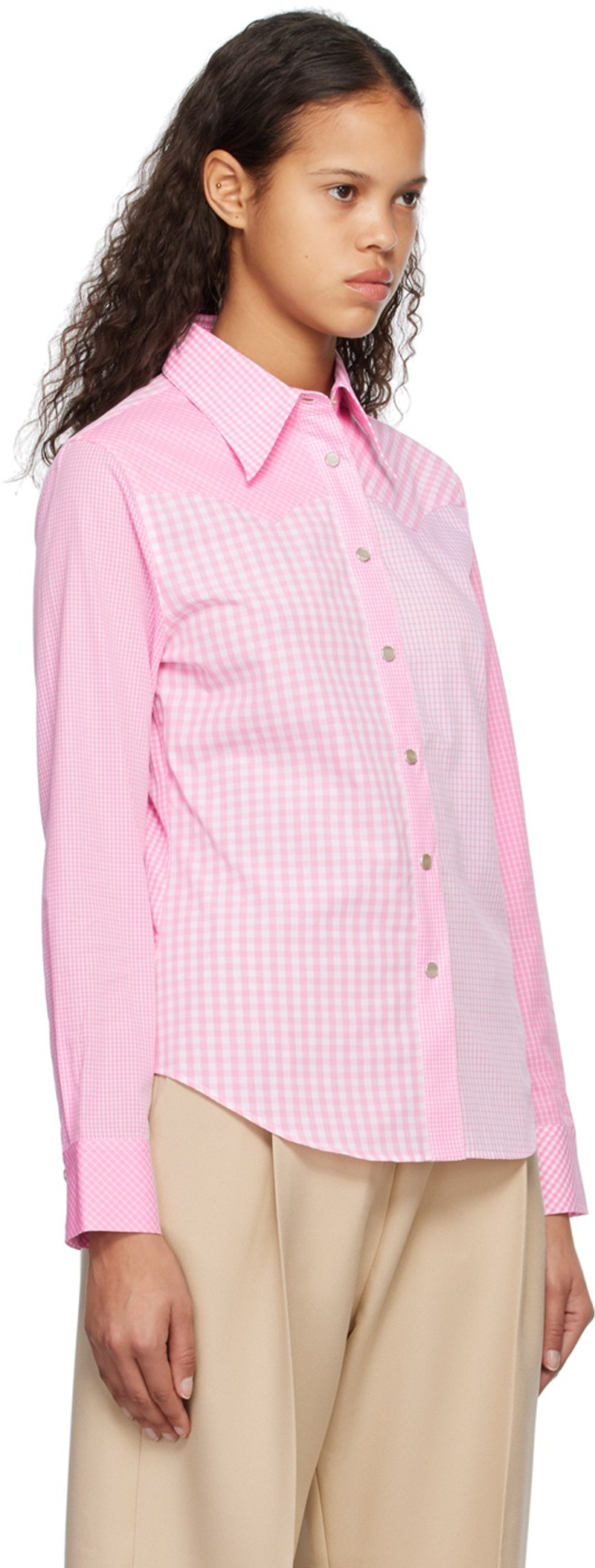 Stockholm Surfboard Club Pink Western Shirt outlook