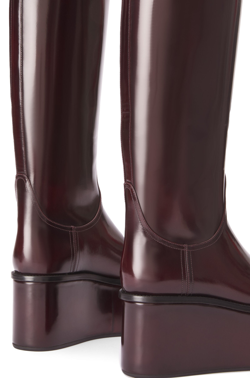 Wedge riding boot in calfskin 5