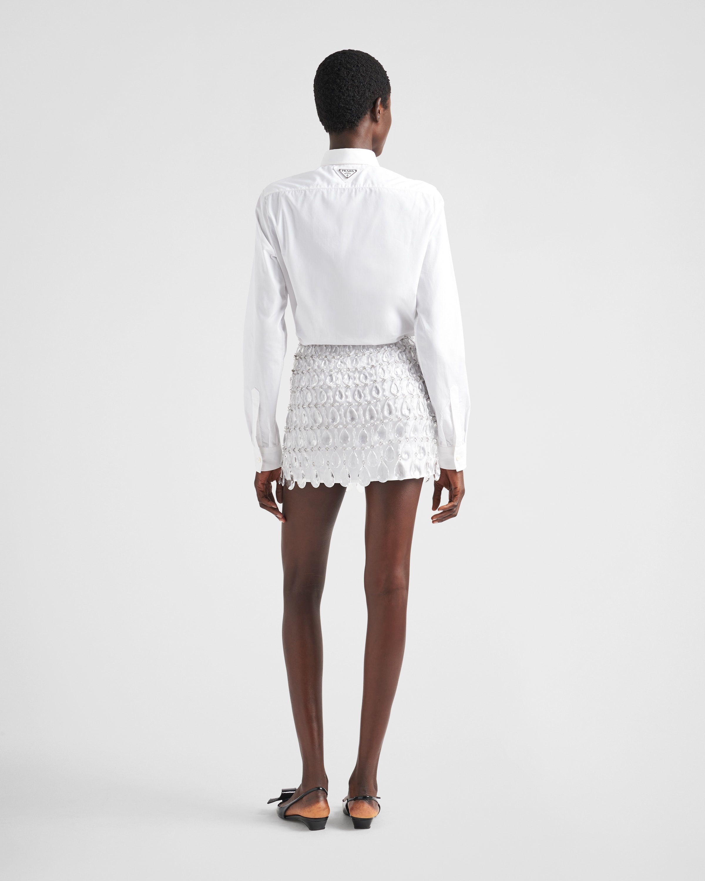 Miniskirt with jeweled fringe - 5