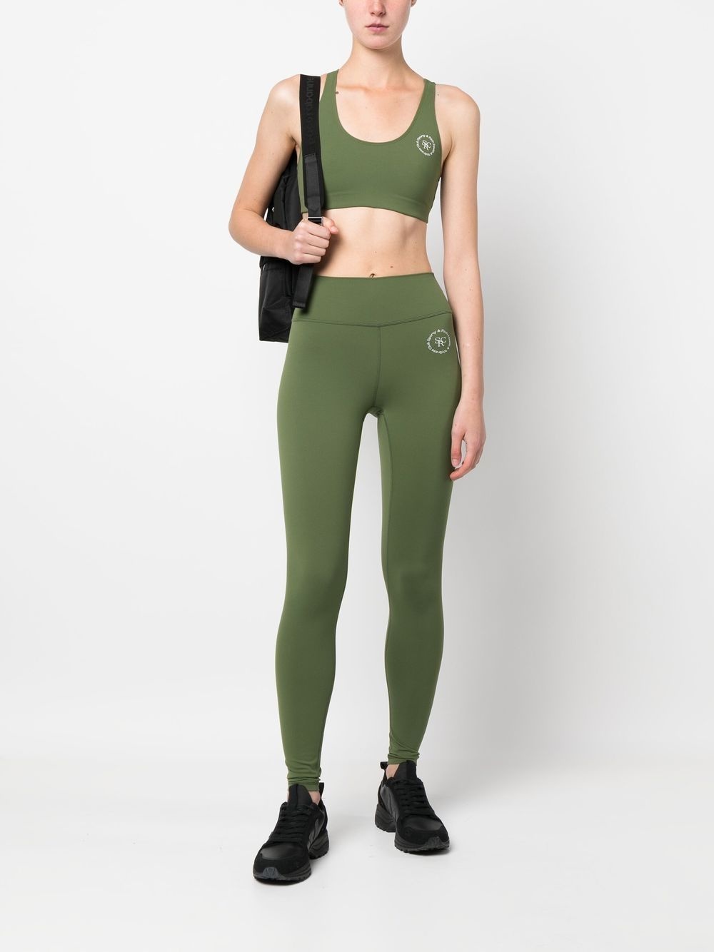 logo-print detail leggings - 2