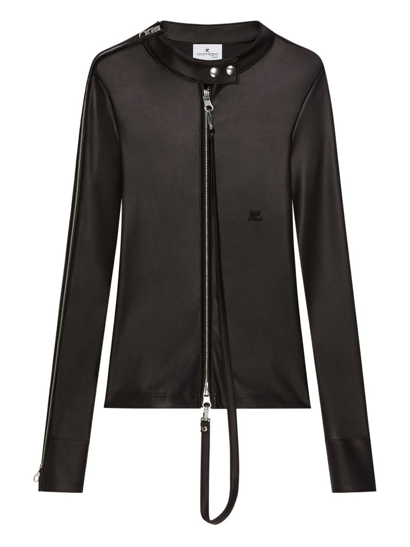 zip-up biker jacket 1