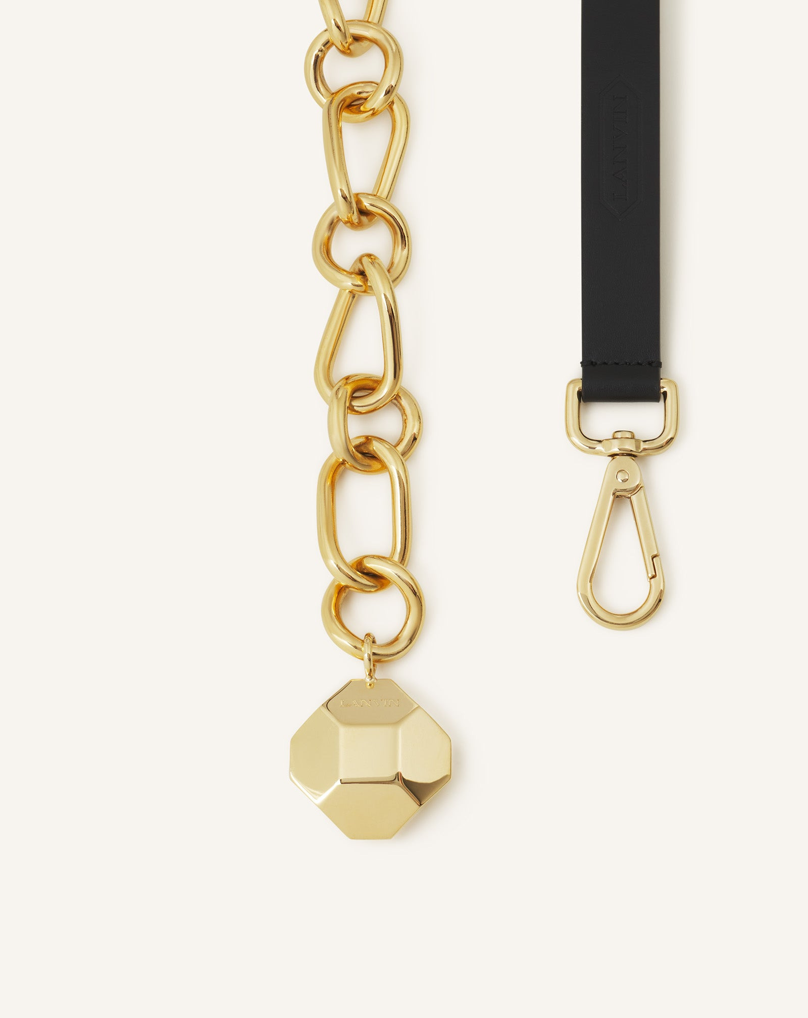 CATCH BY LANVIN LEATHER AND METAL CHAIN BELT - 2