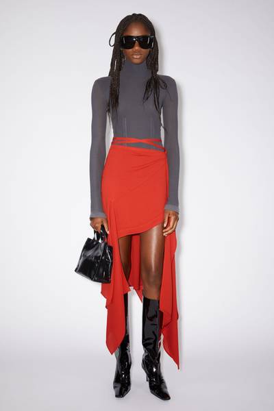 Acne Studios Draped skirt - Red outlook