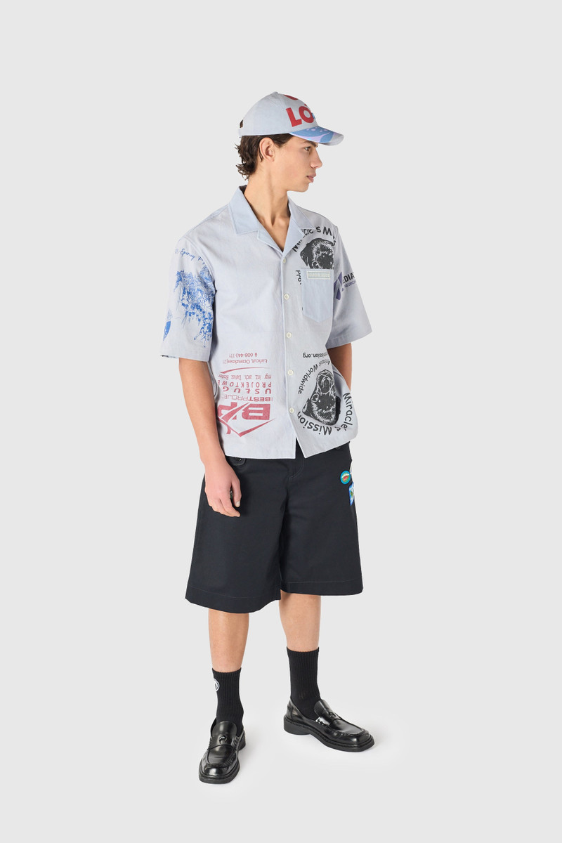 Marine Serre Upcycled scout tote bags ss bowling shirt outlook