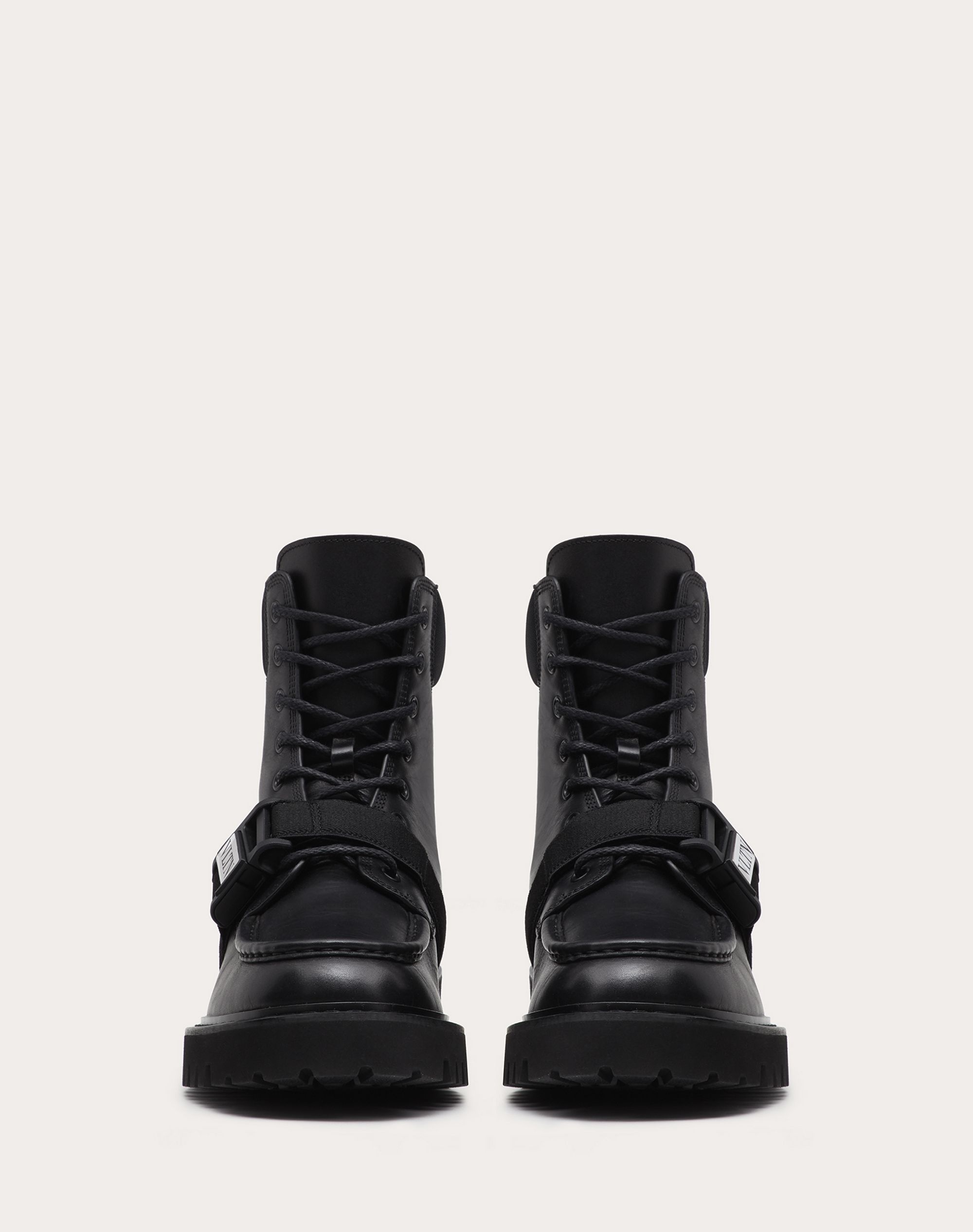 Calfskin Combat Boot with VLTN Buckle - 4