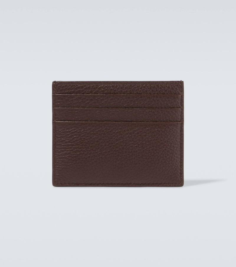 Prada Logo leather card holder outlook
