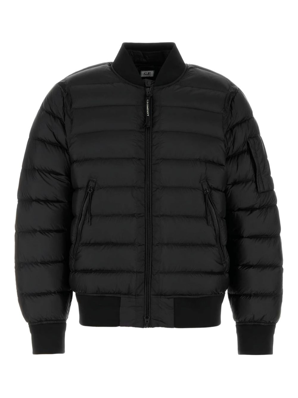 down quilted bomber jacket - 1