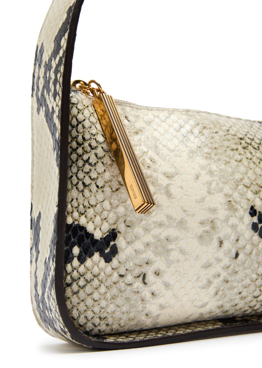 Khaite Lori Python-effect Shoulder bag - 3