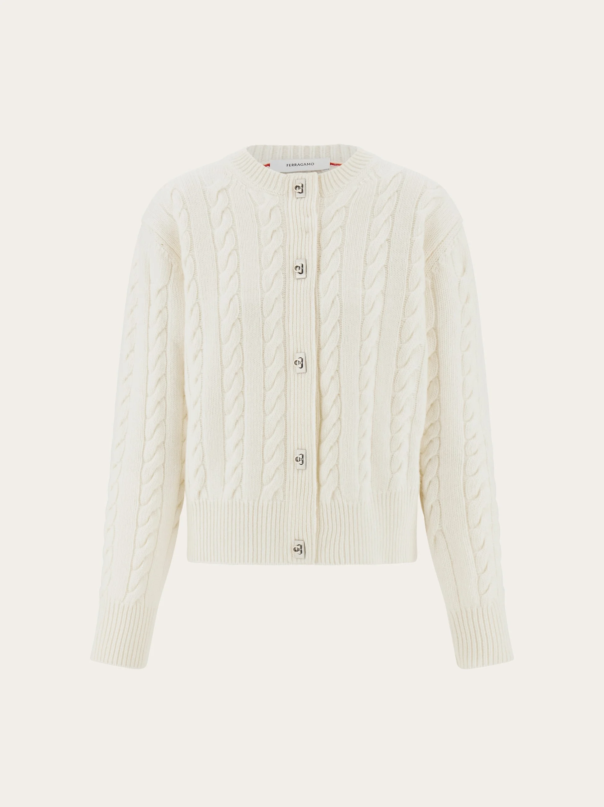 Cable knit cardigan - 1
