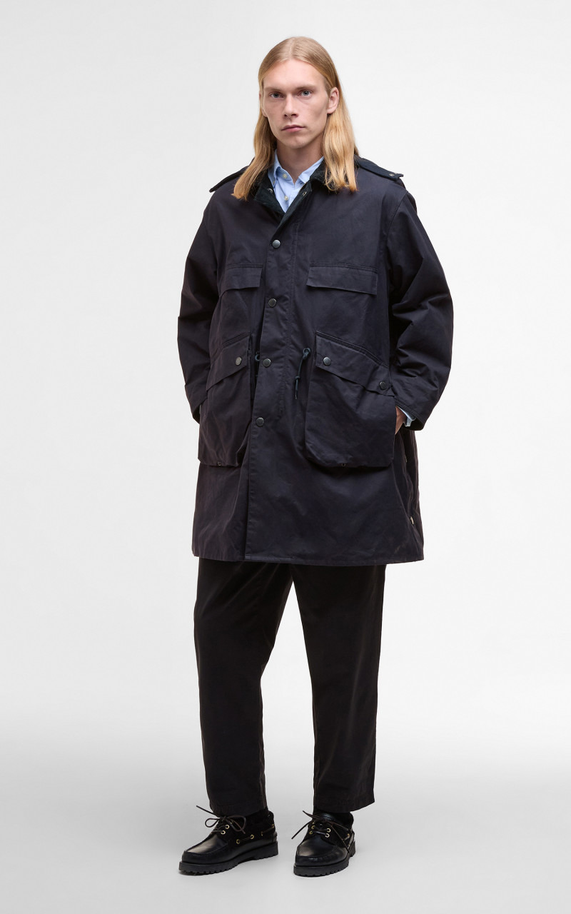 X KAPTAIN SUNSHINE BEDALE FIELD COAT DARK INDIGO - 4
