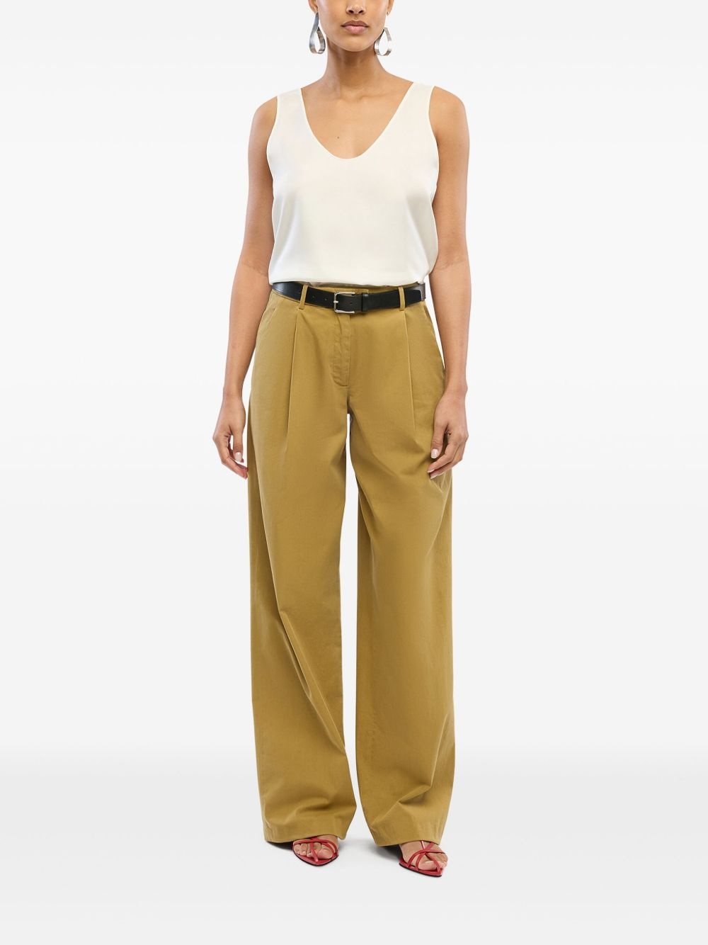 pleat-detailing trousers - 2