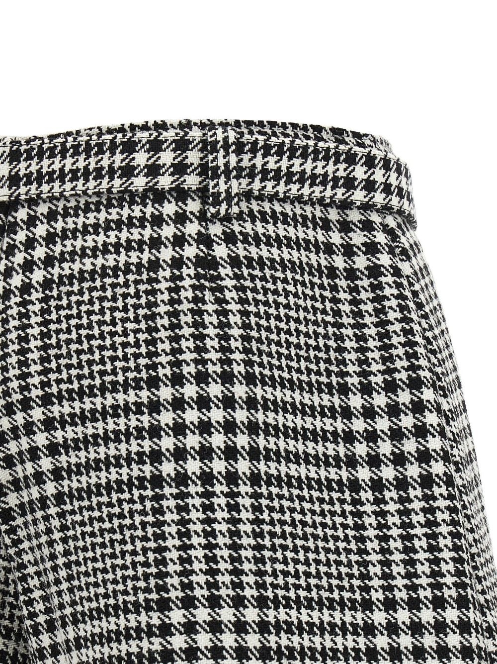houndstooth bouclé wool skort - 3