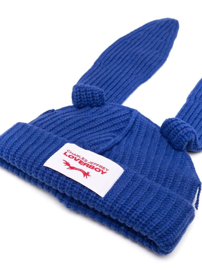 CHARLES JEFFREY LOVERBOY rabbit-ears beanie outlook
