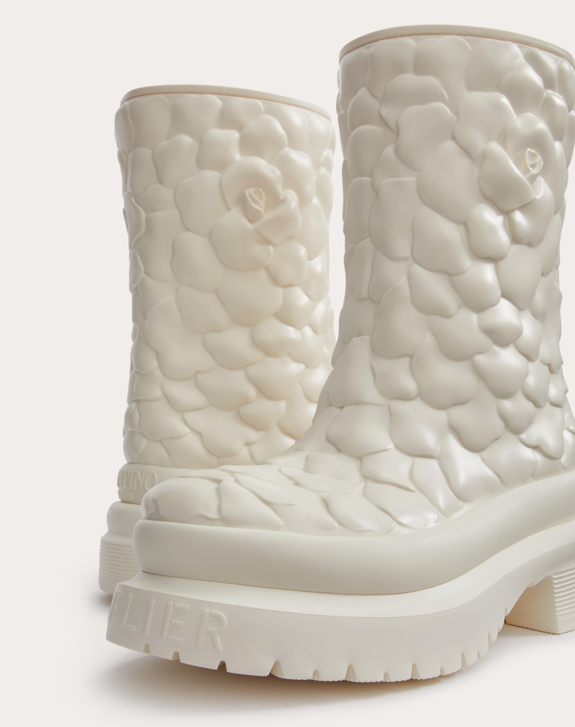 VALENTINO GARAVANI ATELIER SHOES 03 ROSE EDITION RUBBER ANKLE BOOT 50MM - 5