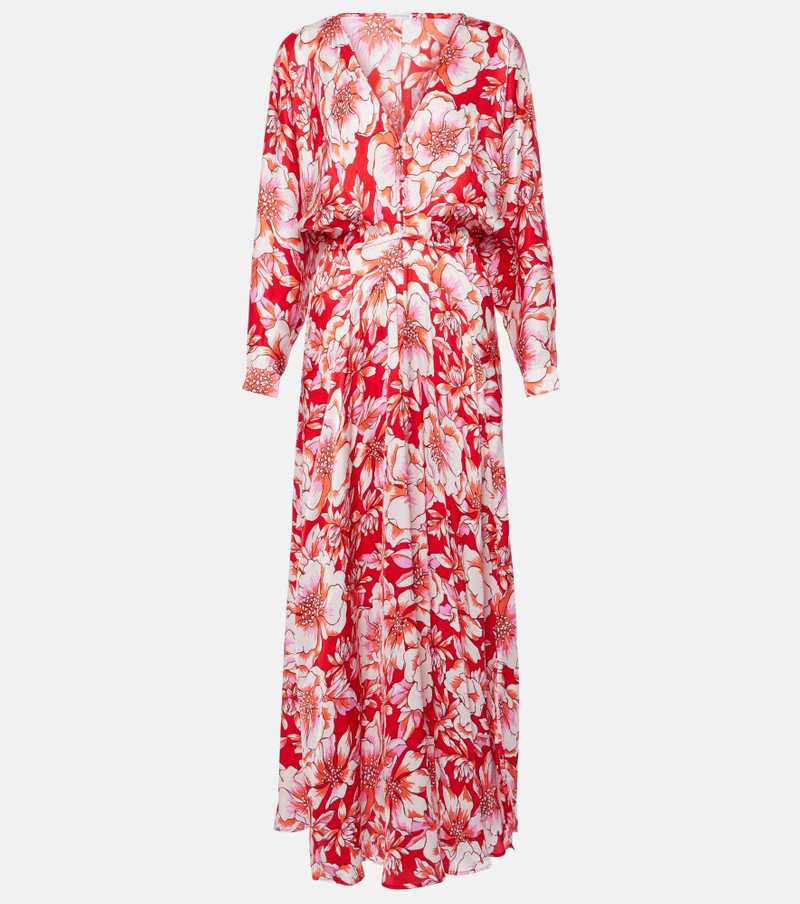Ilona gathered floral midi dress - 1