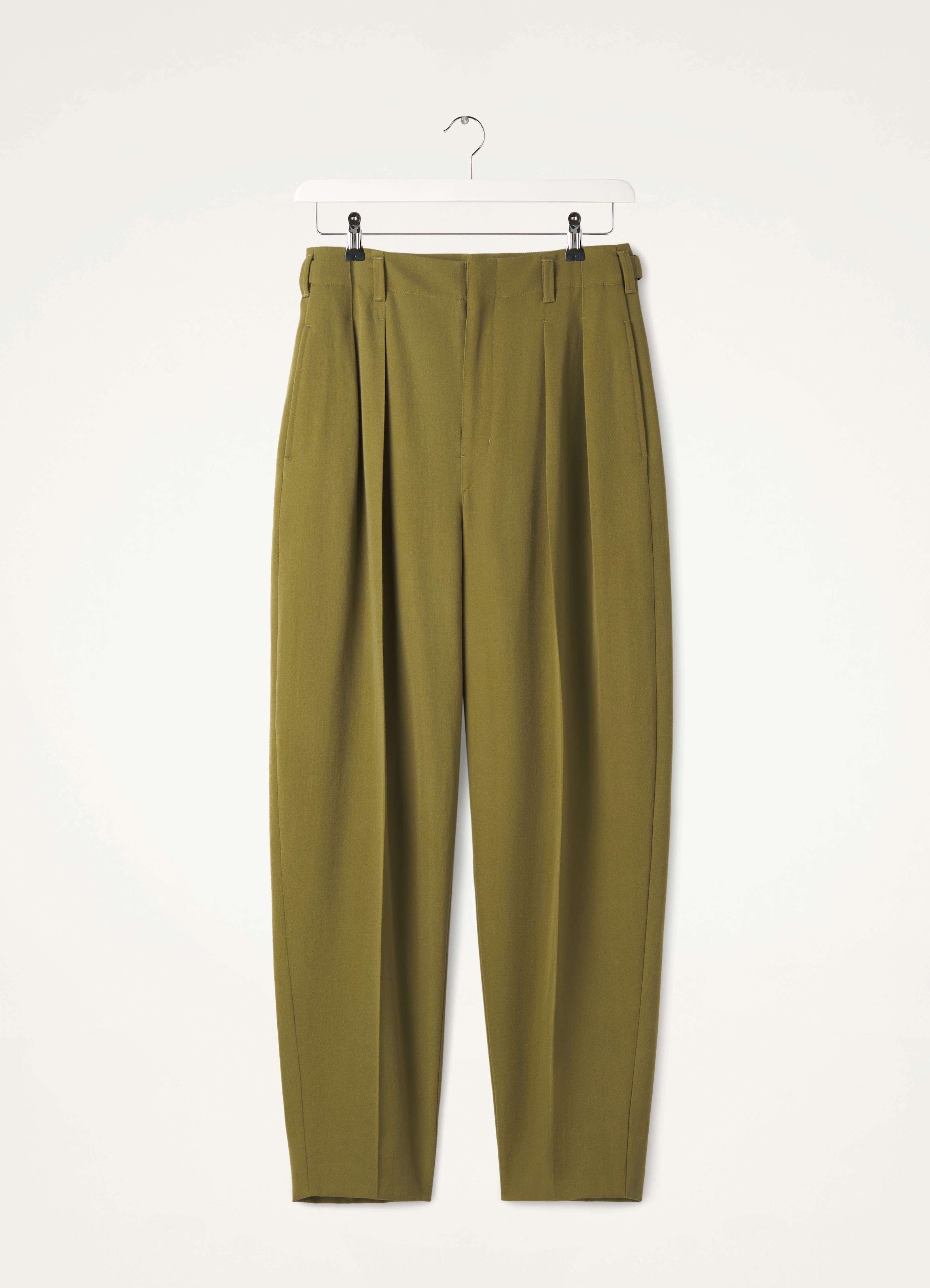 PLEATED TAPERED PANTS - 1