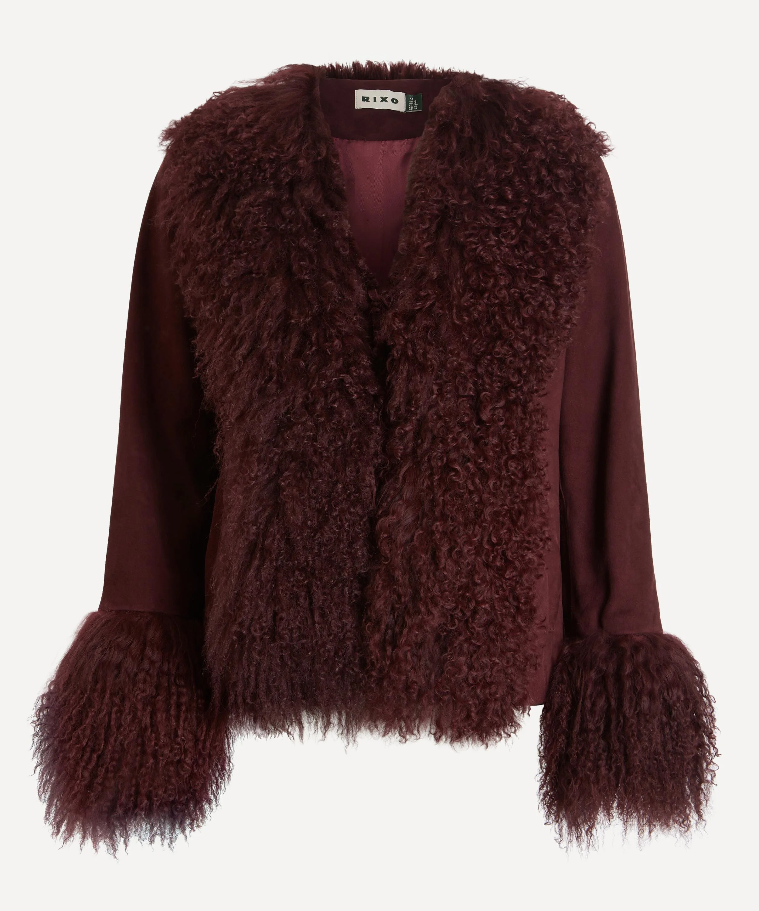 Sammy Maroon Suede Jacket - 1
