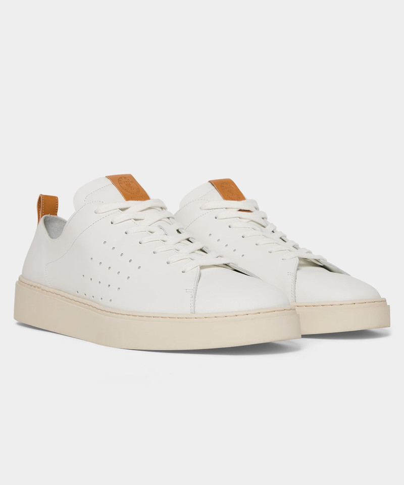 TODD SNYDER Porto Leather Court Sneaker outlook