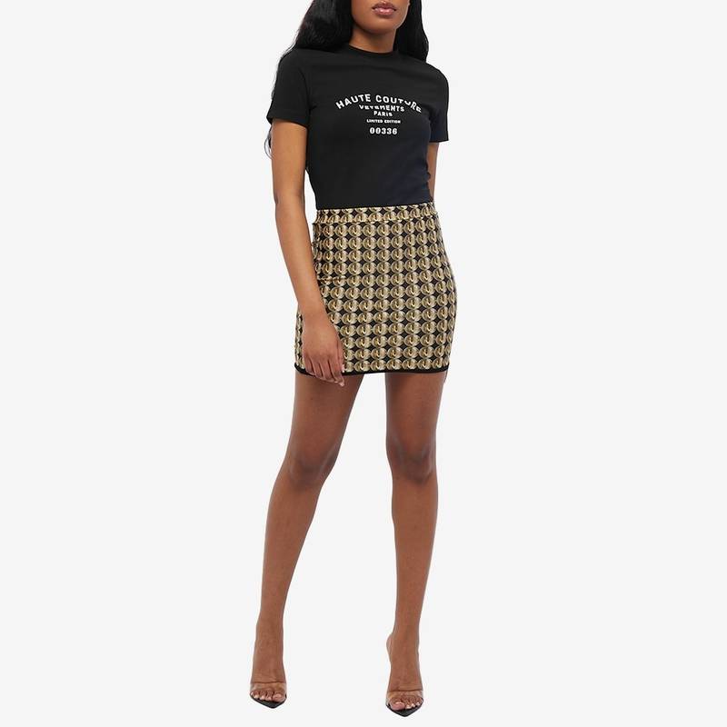 VETEMENTS VETEMENTS Maison De Couture Logo Fitted Tee outlook