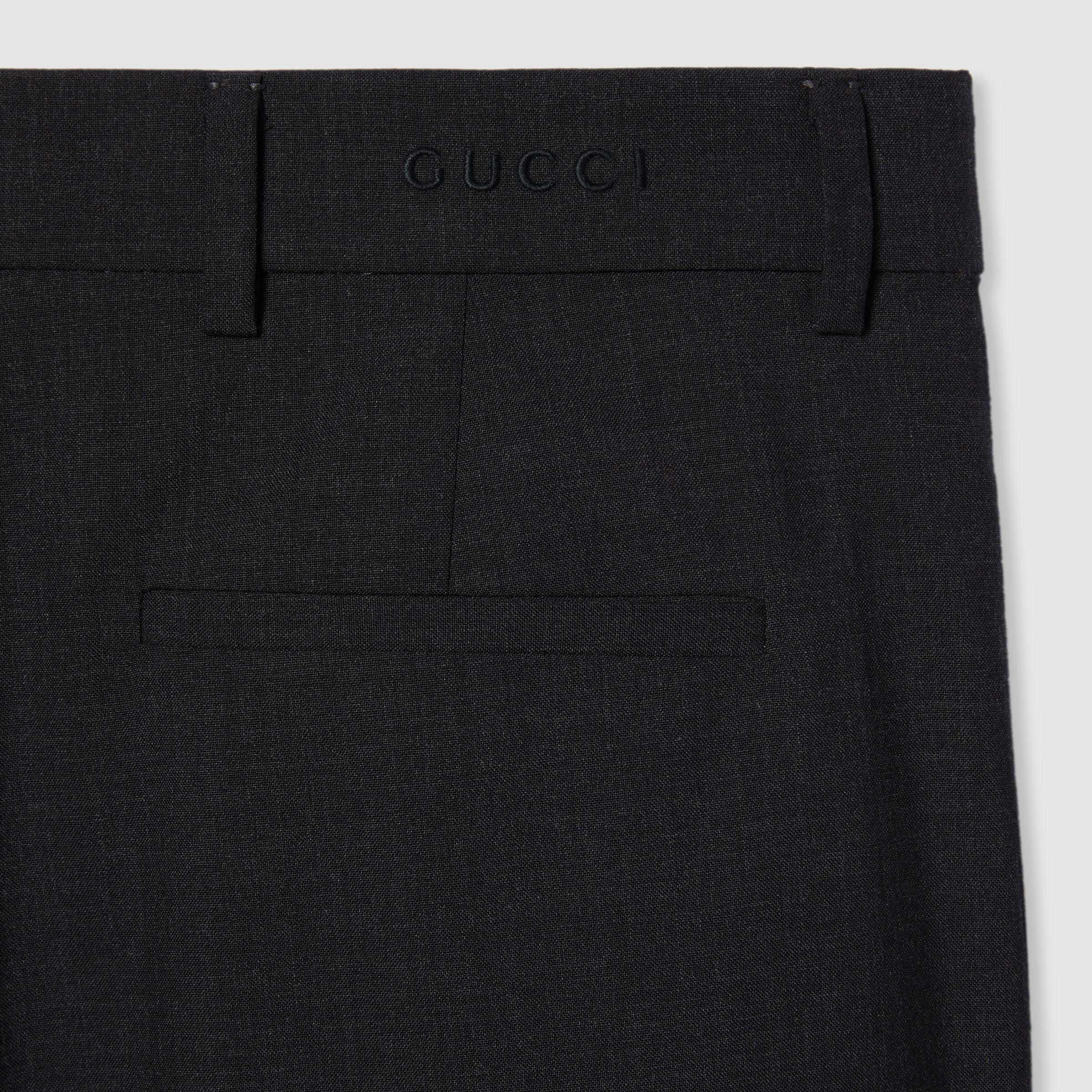 Wool pants with logo - 6