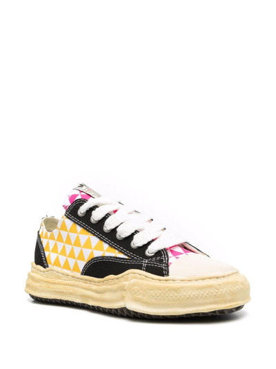 Maison MIHARAYASUHIRO diamond-print low-top sneakers outlook