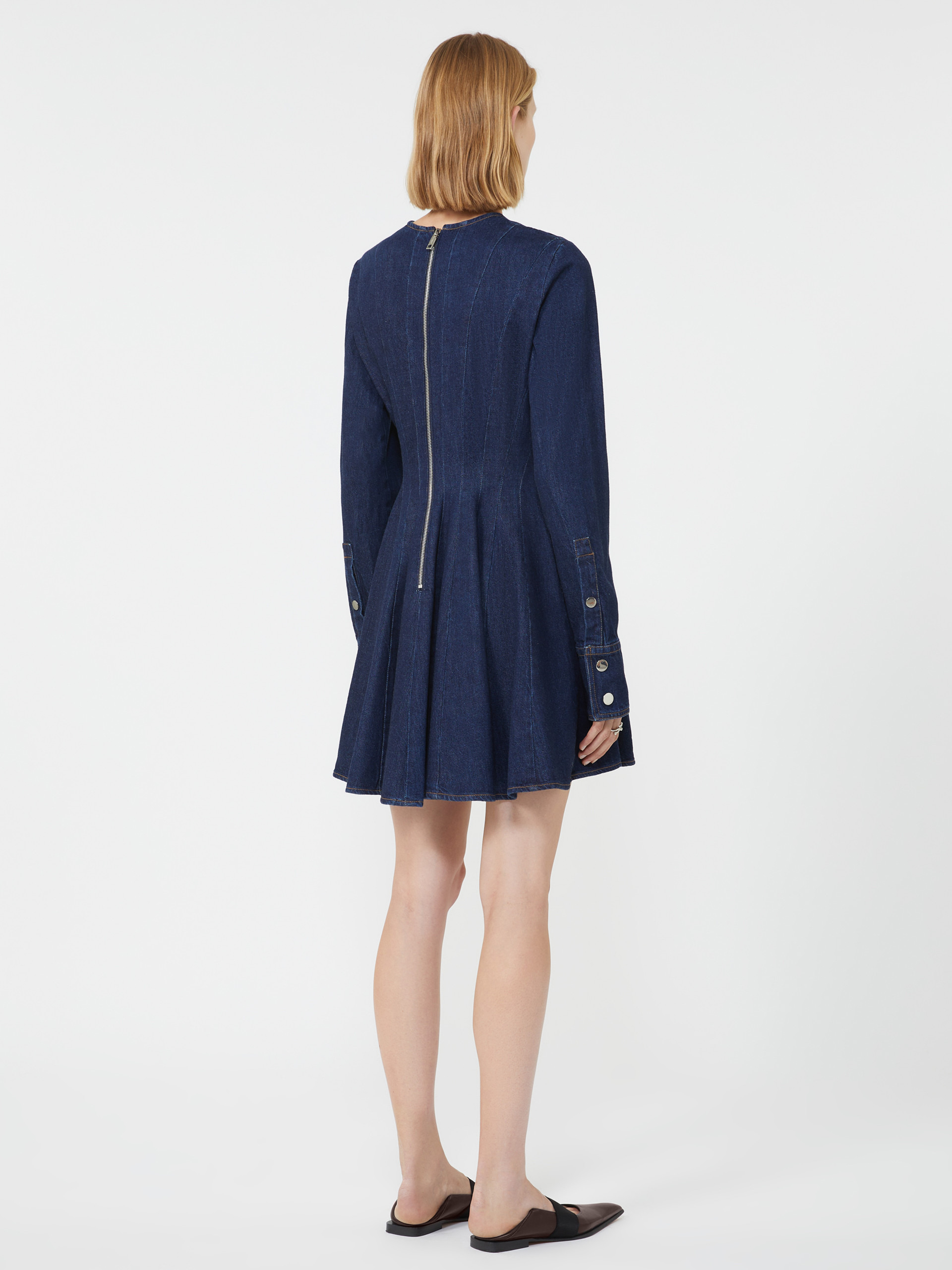 AEREO Blue denim mini dress - 4