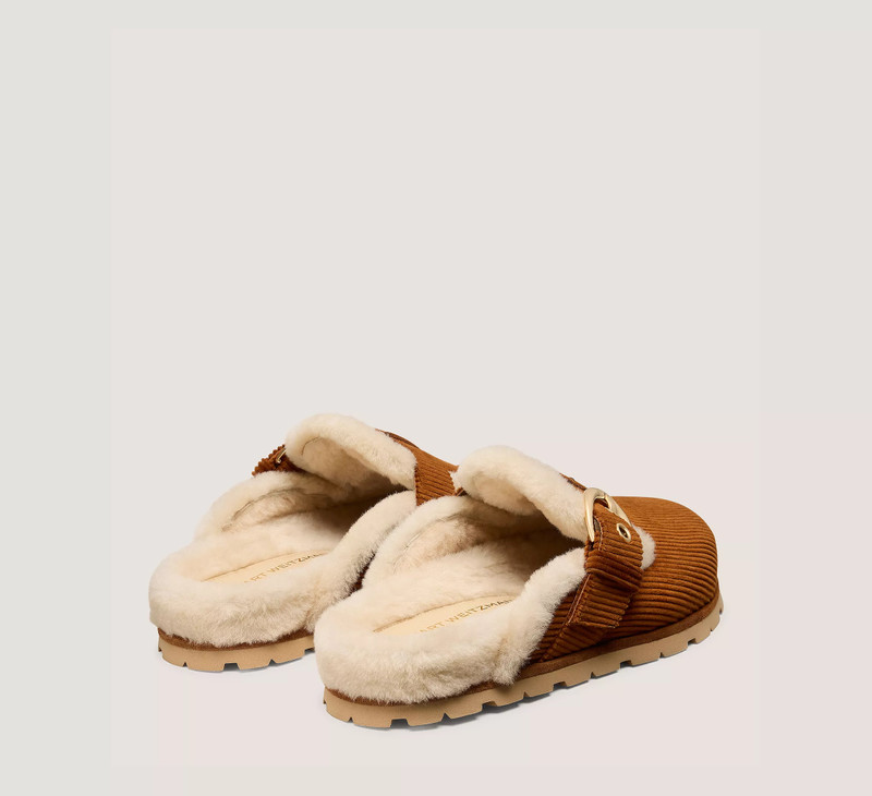 Stuart Weitzman CHRYSTIE SHEARLING MULE outlook