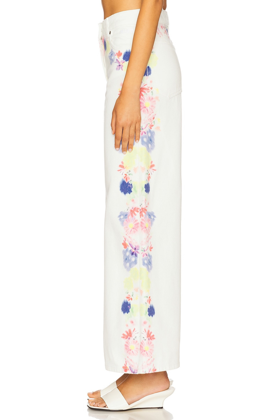 Printed Wide Leg Pants - 3