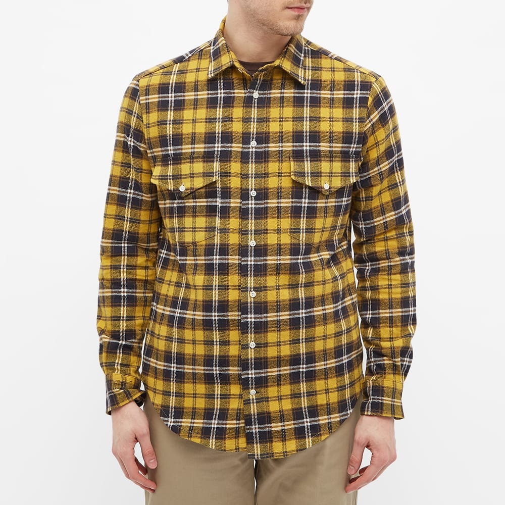 Gitman Vintage 2 Pocket Twill Check Overshirt - End. Exclusive - 4