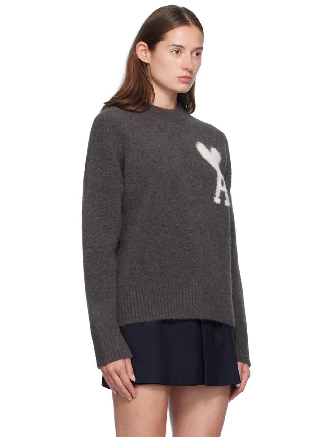 Gray Ami de Cœur Sweater - 2