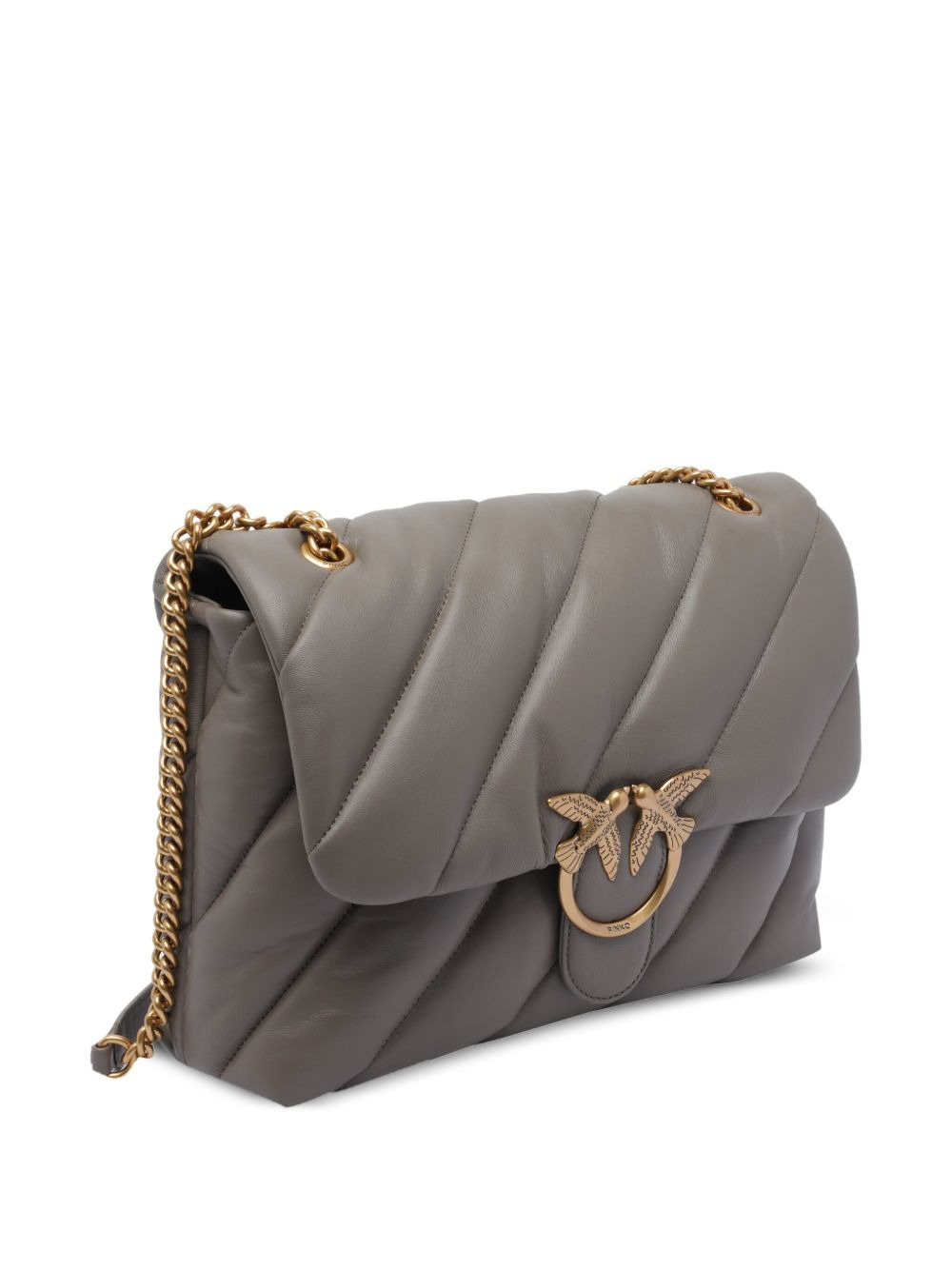 quilted bird-embellished shoulder bag - 3