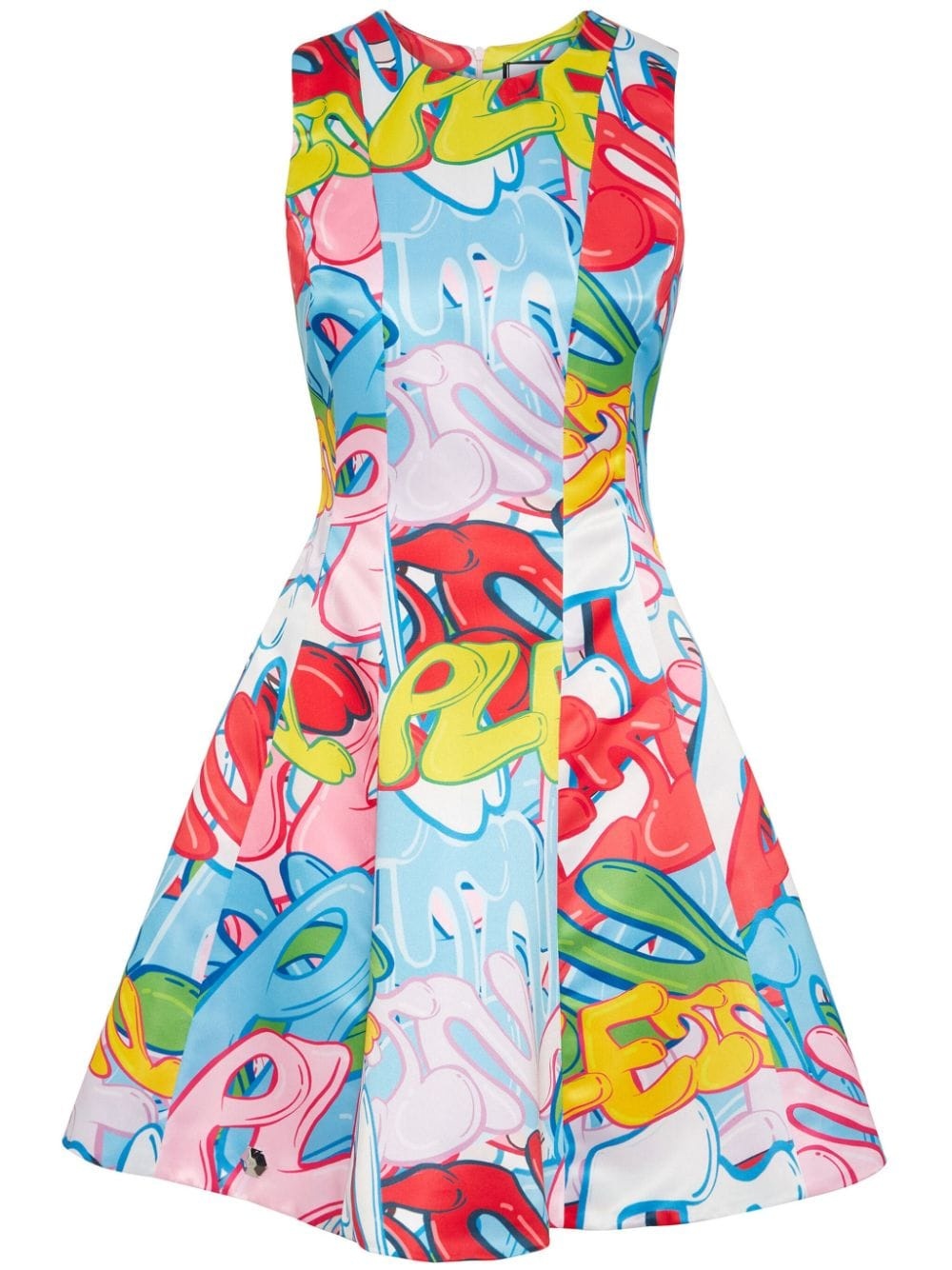 Bombing Graffiti-print mini dress - 1