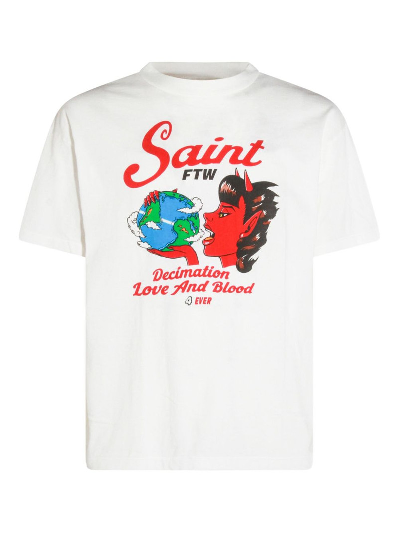 devil graphic polo shirt 1