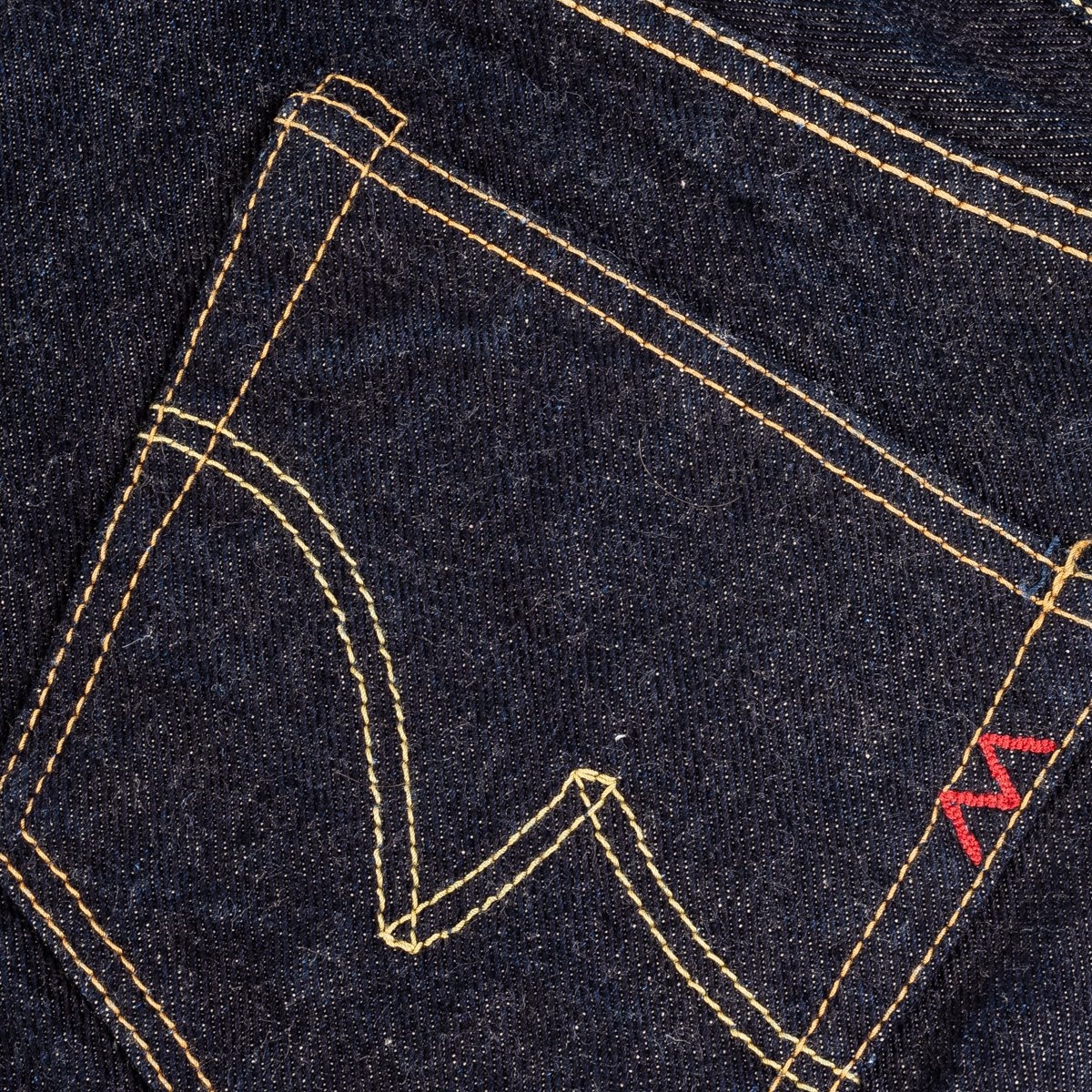 IH-888S-19L 19oz Left Hand Twill Selvedge Denim Medium/High Rise Tapered Cut Jeans - Indigo - 9