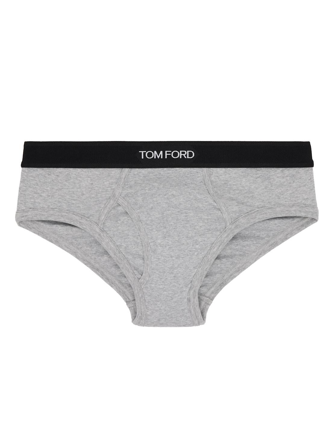 Two-Pack Black & Gray Cotton Briefs - 2