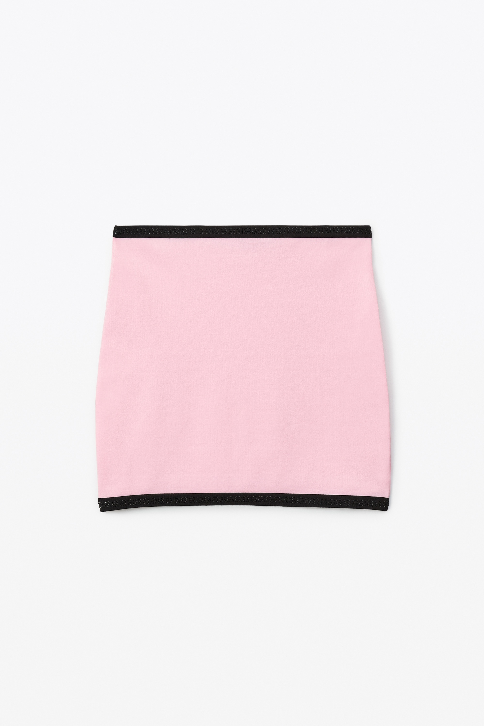 CONTRAST TRIM MINI SKIRT IN COMPACT NYLON - 1