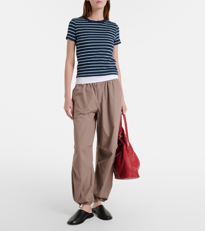 velvet Brenda striped cotton-blend T-shirt outlook