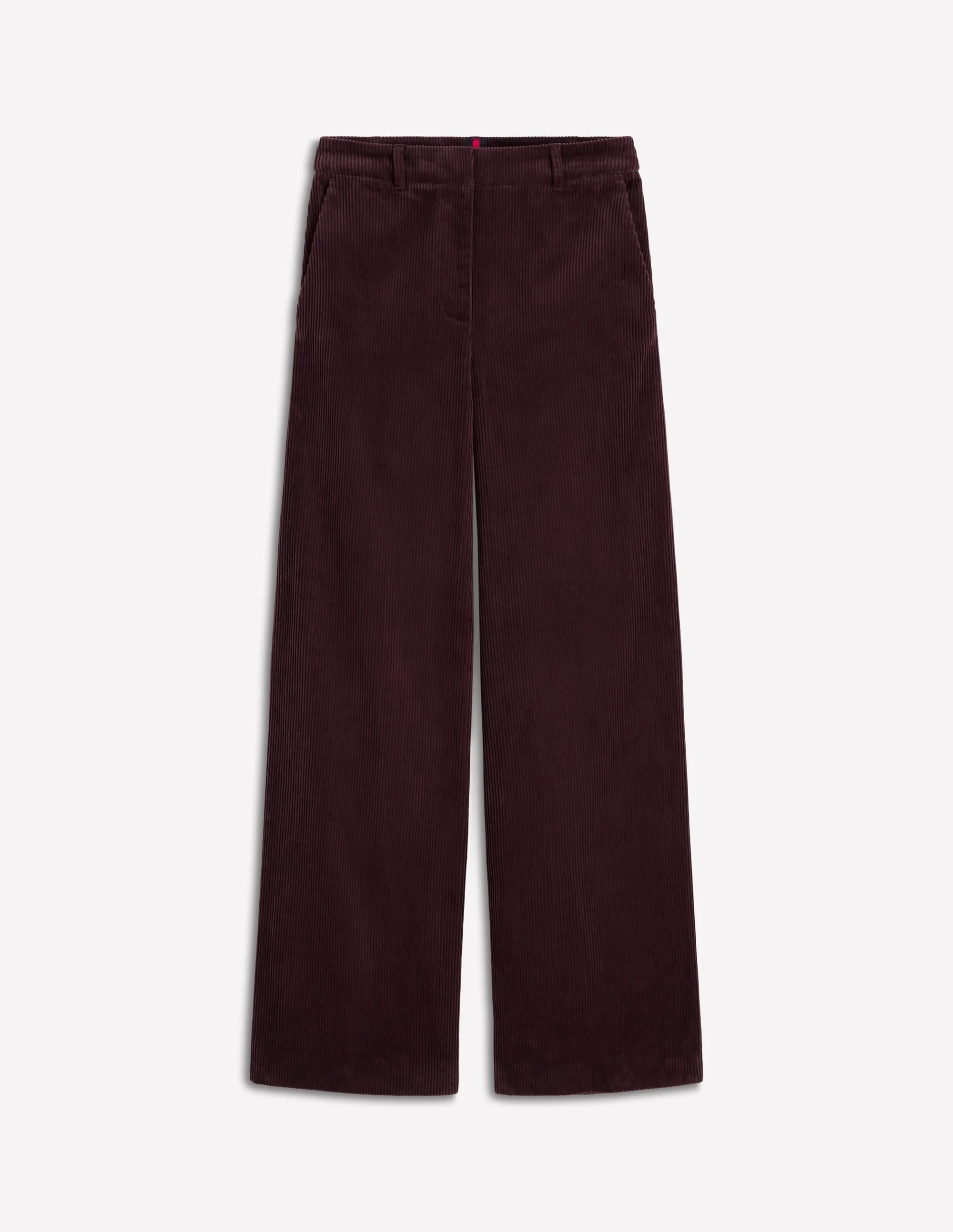 Belgravia Chunky Cord Pants-Deep Aubergine - 1